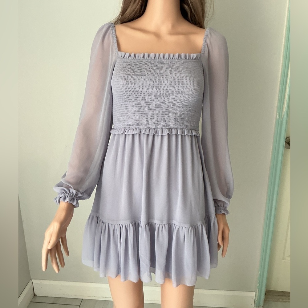 Wilfred Light Purple Long Sleeve Dress